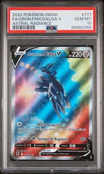 Dialga V Formă de Origine Astral Radiance Engleză 2022 #177/189 Psa Gem Mt 10 Pokemon Card Evaluat