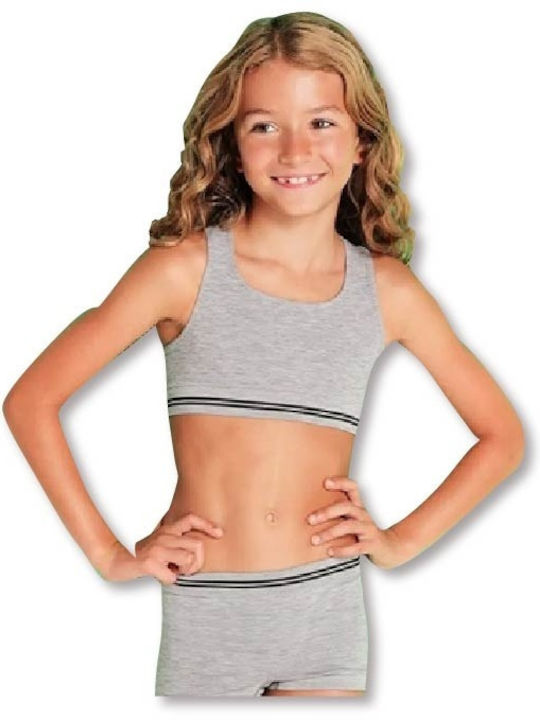 Bellissima Kids' Bralette Gray