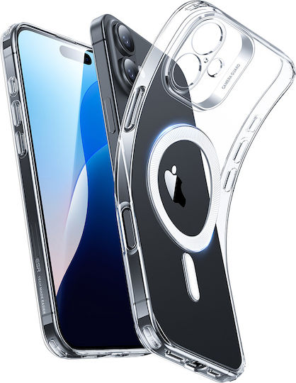 ESR Zero Halolock Umschlag Rückseite Silikon 1.22mm Transparent (iPhone 16)