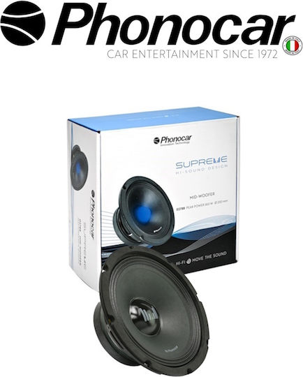Phonocar Автомобилен Високоговорител Supreme 8" с 180W RMS (Нискочестотен говорител)