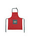 Nef-Nef Homeware Straight To Christmas Χριστουγεννιάτικη Ποδιά Κουζίνας Υφασμάτινη Κόκκινη 63x79εκ.