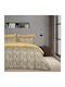Das Home Duvet Cover Set Cotton Single with Pillowcase 160x240 9651 Ivory, Ochre, Taupe