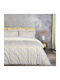 Das Home Duvet Cover Set Cotton Queen with 2 Pillowcases 220x240 9650 Grey, Ivory