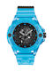 Philipp Plein The Skull Men's Watch Battery with Blue Rubber Strap