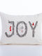 Nef-Nef Homeware Perna Decorativă de Crăciun Christmas Is All Around Oblong Alb 30x45buc