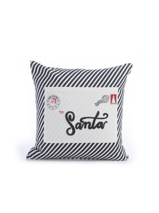 Nef-Nef Homeware Christmas Is All Around Χριστουγεννιάτικο Διακοσμητικό Μαξιλάρι Τετράγωνο Πολύχρωμο 45x45εκ.