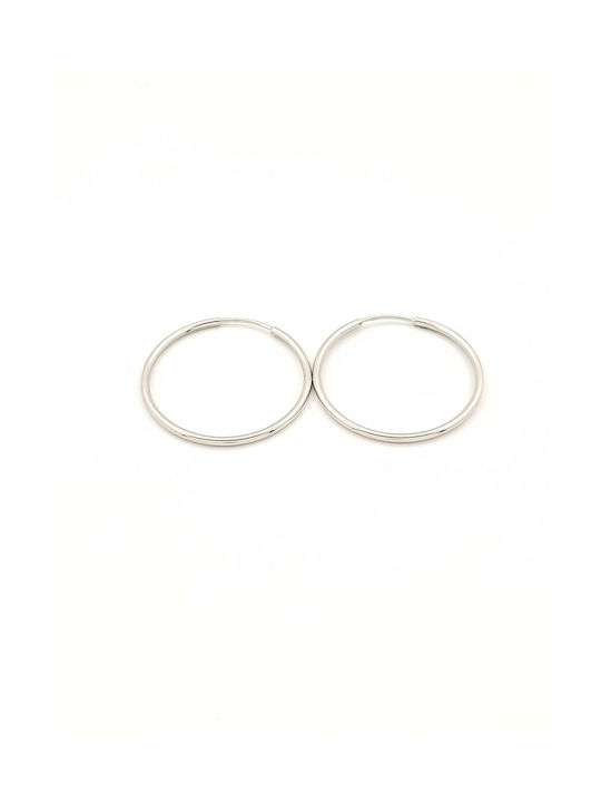 Earrings Hoops made of Platinum