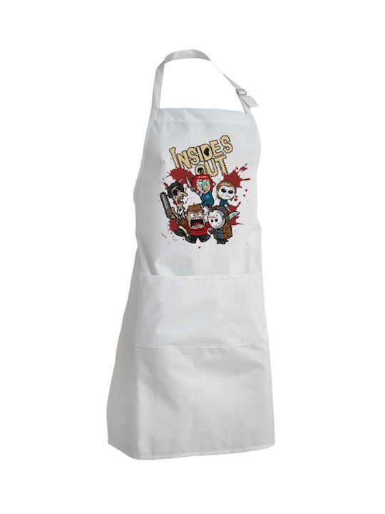 Koupakoupa Halloween Inside Out Waterproof Apron White 40x22cm