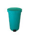 Cyclops Plastic Waste Bin with Pedal Green 35lt
