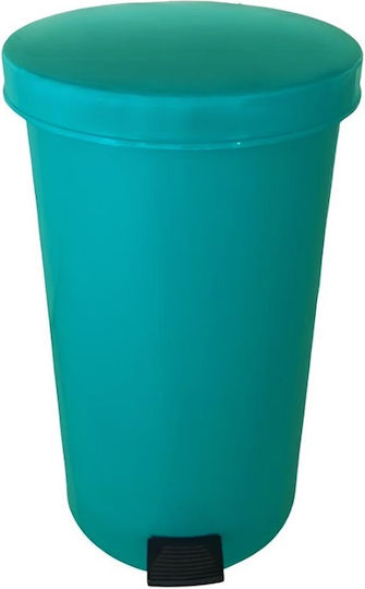 Cyclops Plastic Waste Bin with Pedal Green 35lt