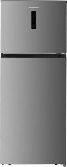 Heinner Combină frigorifică 415lt NoFrost Î178xL70xA68cm. Inox HF-HM415NFSE++