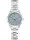 Bulova Sutton Γυναικείο Ρολόι 28mm Μπαταρίας με Ασημί Μεταλλικό Μπρασελέ
