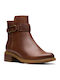 Maye Leder Stiefeletten Damen Braun