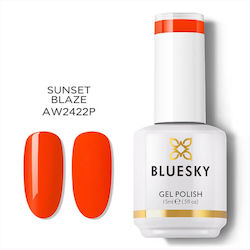 Bluesky Хибриден Лак за Нокти Sunset Blaze Aw24...
