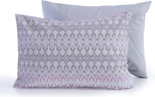 Nef-Nef Homeware Homeware Pillowcase with Envelope Cover Grey 52x72cm.