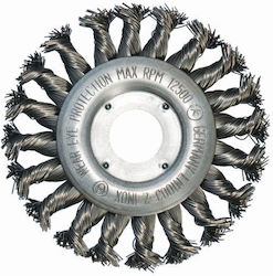 Disc Brush 115 Mm/22 2 Abraboro Braided Wire 0.5 Mm Inox