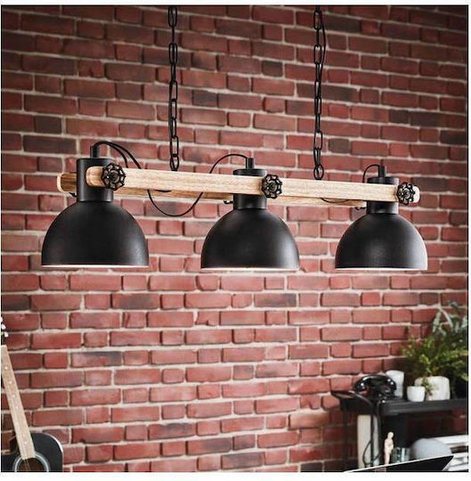 Eglo 43992 Κρεμαστό Φωτιστικό Οροφής Lubenham 3xe27 28w 230v Fsc Πιστοποιημένο