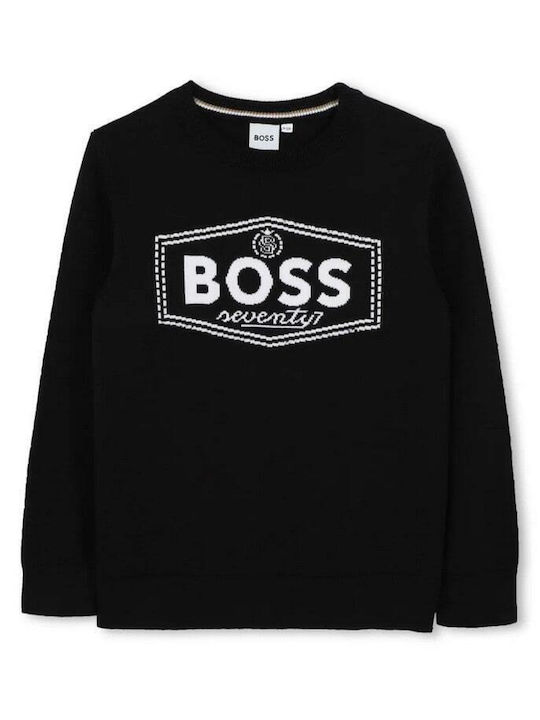 Hugo Boss Παιδικό Φούτερ Μαύρο