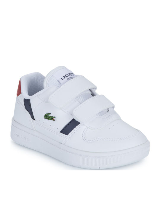 T-clip Kids Sneakers with Scratch White