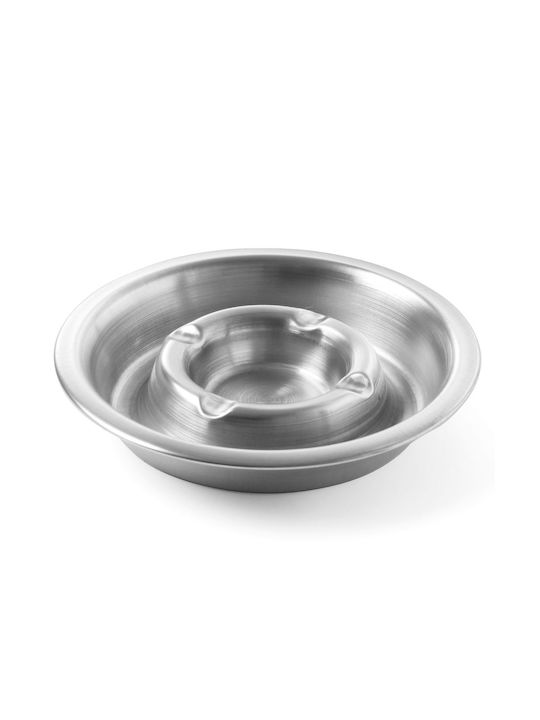 Ashtray Ash Channel Stainless Steel Ø 140 Mm Hendi 440001