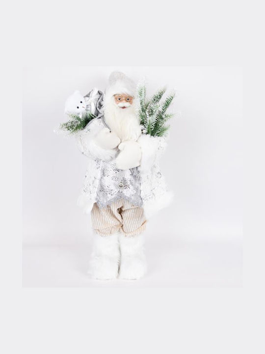 Eurolamp Santa Claus White Fur Clothes 60cm 600-46357