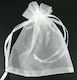 White Organza Pouches 9x7cm Pack of 20