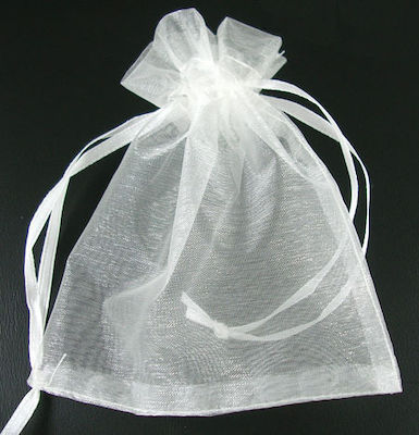 White Organza Pouches 9x7cm Pack of 20