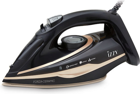 Izzy Steam Iron 2900W with Ceramic Plate and Continuous Steam Supply 55g/min