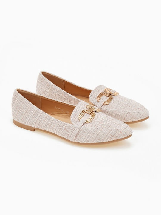 Women's Beige Ballerina Shoes