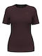 Odlo Active Warm Eco Damen Thermounterwäsche T-Shirt Burgundisch