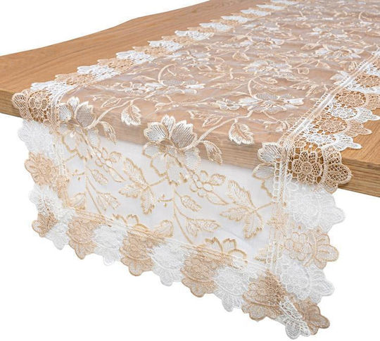 Fylliana Tischtuch Leinen Beige 150x50cm