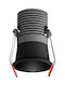 Fos me Recessed Spot with Integrated LED and Warm White Light Black 6.5x6.5cm. 1pcs