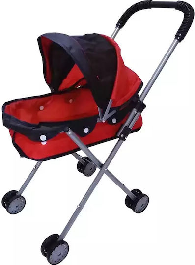 Gounaridis Toys Doll Stroller Reclining Red for 3+ Years