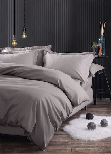 Rythmos Duvet Set Queen 220x240cm Scenario Beige-grey 3pcs 380 GSMGsm