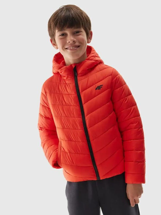 Kinder Sportjacke mit Kapuze Rot