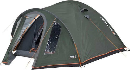 High Peak Nevada Summer Camping Tent Tunnel Mountaineering Green with Double Cloth for 2 People Waterproof 3000mm 325x140x115cm