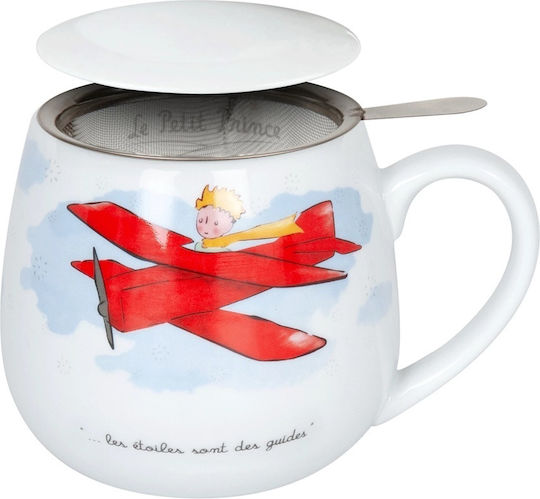 Konitz Mug from Porcelain with Lid White 420ml