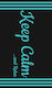 Dimcol Beach Towel Cotton Petrol Blue 170x90cm.