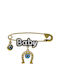 Roloi Kaliamanis Child Safety Pin made of Gold 9K for Boy