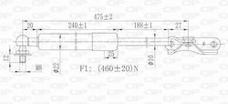 Open Parts Șocuri în portbagaj pentru Toyota Corolla Open Parts Șocuri în portbagaj pentru Toyota Corolla
