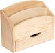 Lemnos Organizator de birou în Culoare Bej 10x20.5x25cm