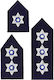 Schulterklappen Ränge der griechischen Polizeibeamten