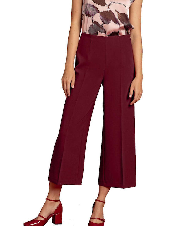 Liu Jo Women's High-waisted Cotton Trousers with Elastic
