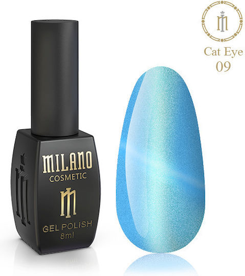 Milano Cosmetic Ημιμόνιμο Βερνίκι Νυχιών 09 Cat Eye 8ml