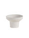 Dekoschale Zement Ah-ax24081 Φ26x19cm Weiß Andrea House Zement