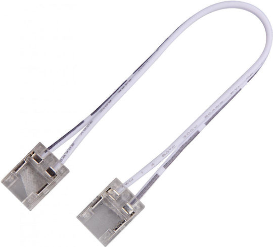 Eurospot Διπλός Καλωδιακός Σύνδεσμος Ταινίας Led 2pin Cob 8mm