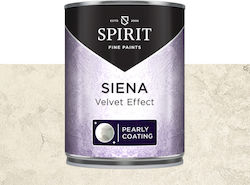Декоративна боя Spirit Effect Siena 1л Вътрешна мазилка Кадифен облачен ефект Мек перлен блясък Декоративна боя Spirit Effect Siena 1л Вътрешна мазилка Кадифен облачен ефект Мек перлен блясък