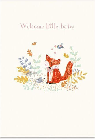 Chic Mic Ευχετήρια Κάρτα Γέννησης Welcome Little Baby 17x12cm