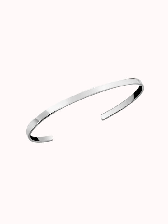 Naya Jewelry Ανδρικό Βραχιόλι Χειροπέδα από Ατσάλι