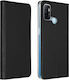 Калъф Folio за Oppo A53 A53s с магнитно покритие, държач за карти и стойка, черен
